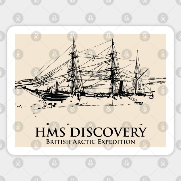 HMS Discovery - British Artic Expedition Sticker by Lakeric